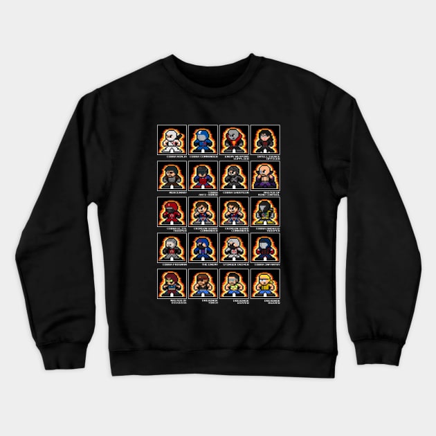 8-Bit Cobra Cardback Crewneck Sweatshirt by 8-BitHero